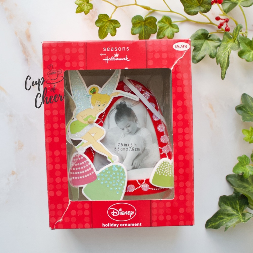 ✨2/$10 🎄Hallmark Tinkerbell Photo Ornament